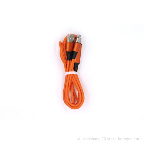 3 in 1 multi functional portable charging cable 3 in1 charging cable with 5 standard colours orange silver black red blue